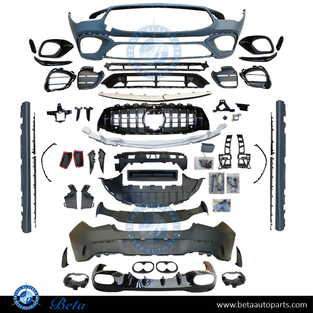 Body Kit AMG CLA45 Silver Color for Mercedes CLA-Class C118 2019-Up models Body Kit AMG CLA45 Silver Color for Mercedes CLA-Class C118 2019-Up models